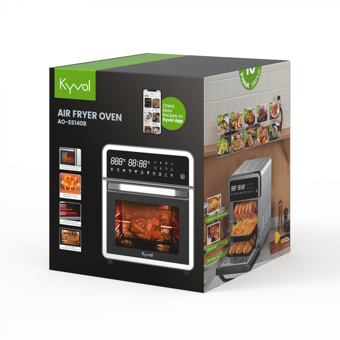 Kyvol 14.5L Smart 16 i 1 Airfryer Ugn