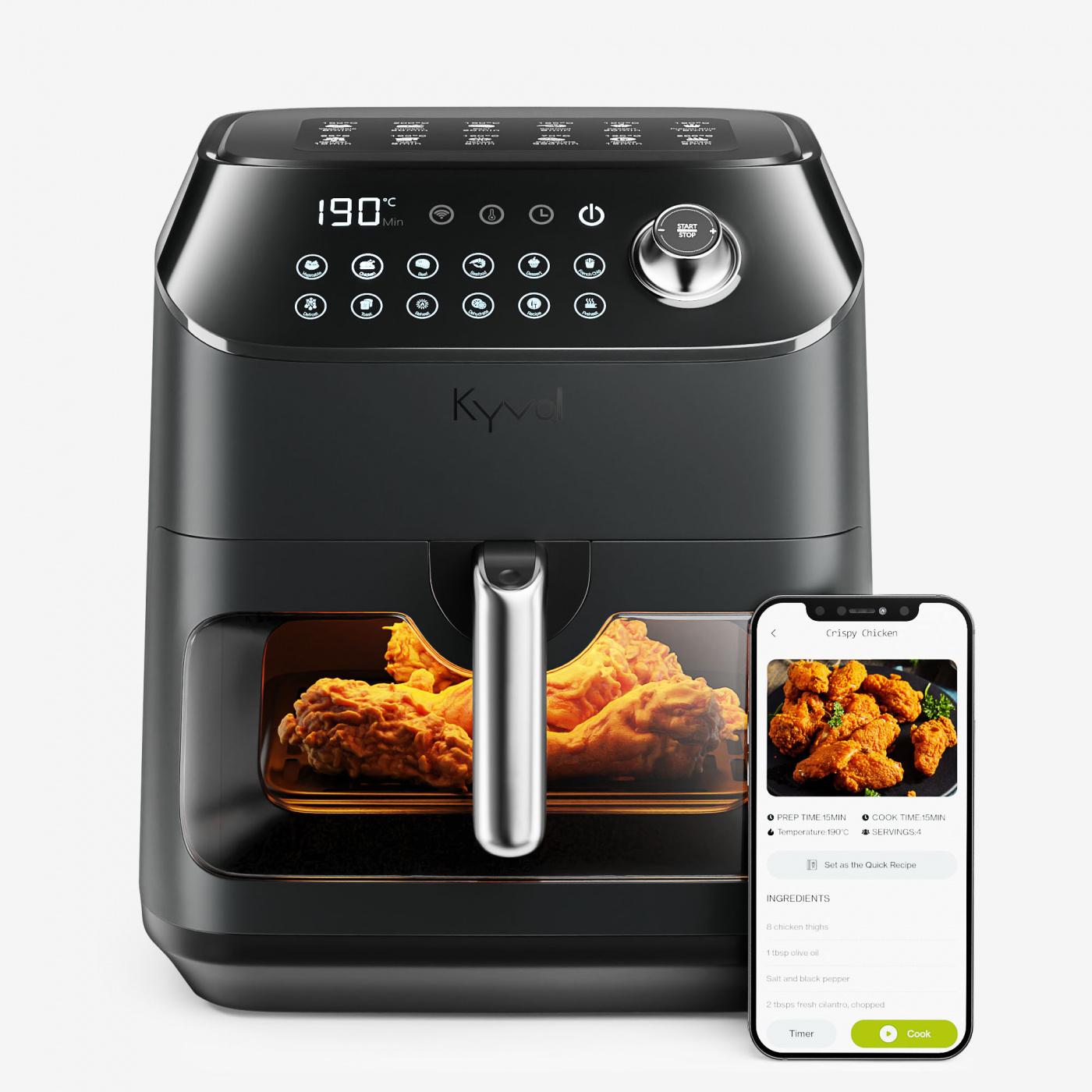 Kyvol Premium Smart Airfryer | Nästan Slutsåld!