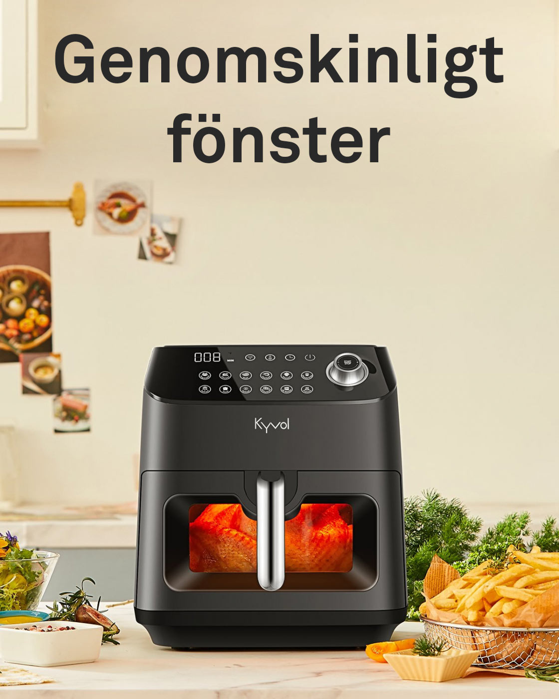 Kyvol Premium Smart Airfryer | Nästan Slutsåld!