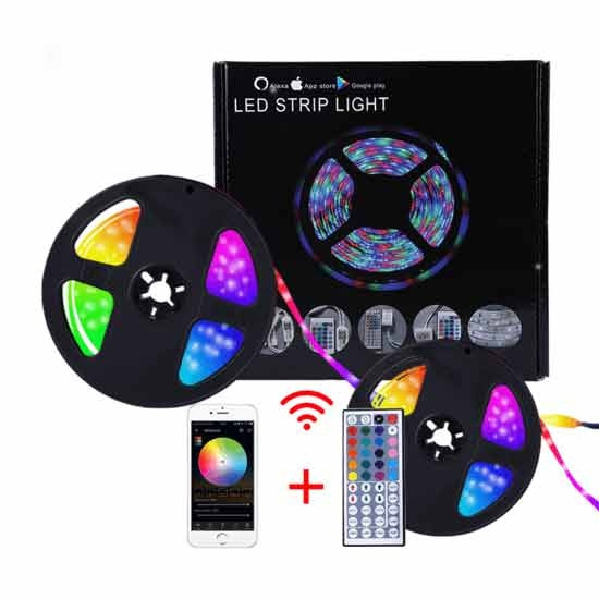 Smart Home LED-list RGB, WiFi, dimbar, 5 m - Vit
