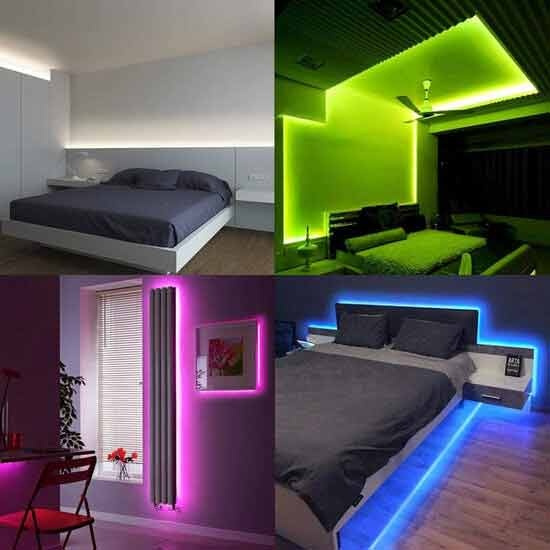 Smart Home LED-list RGB, WiFi, dimbar, 5 m - Vit