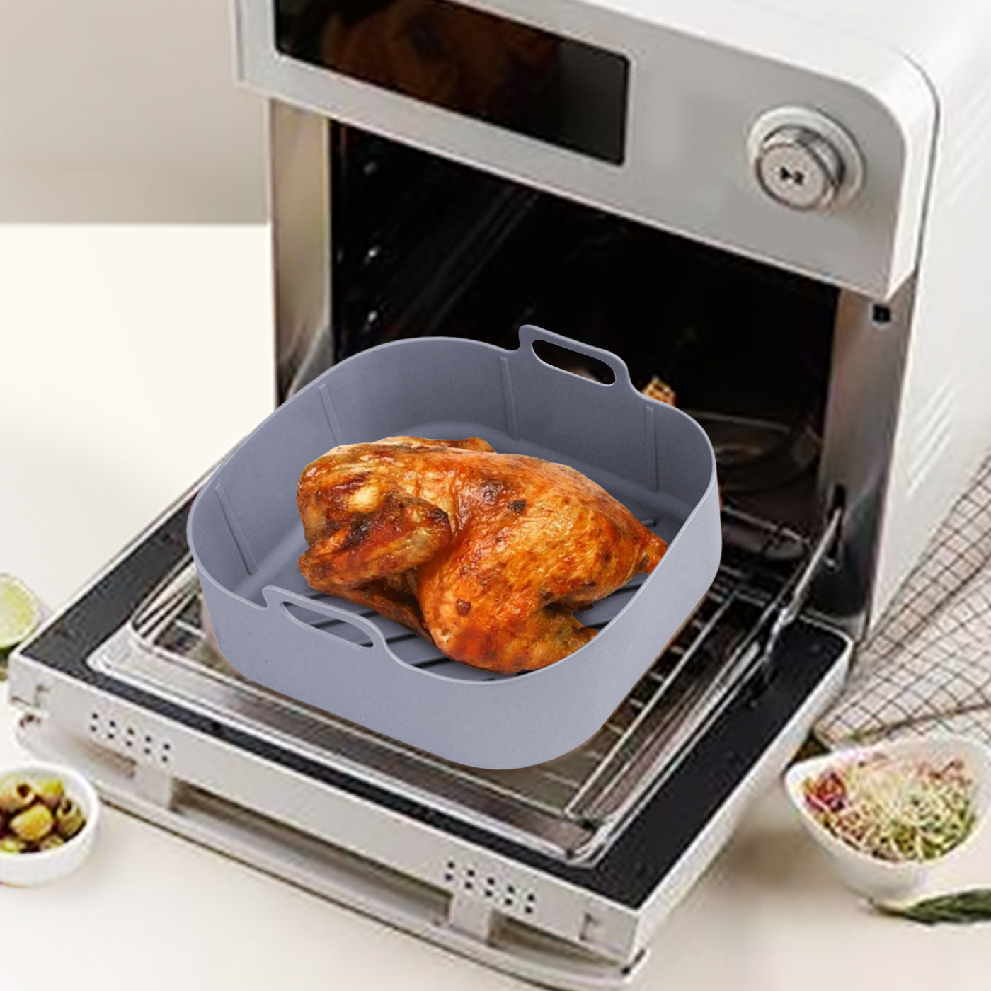 Airfryer Silikonform - Fyrkantig