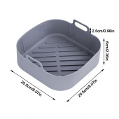 Airfryer Silikonform - Fyrkantig