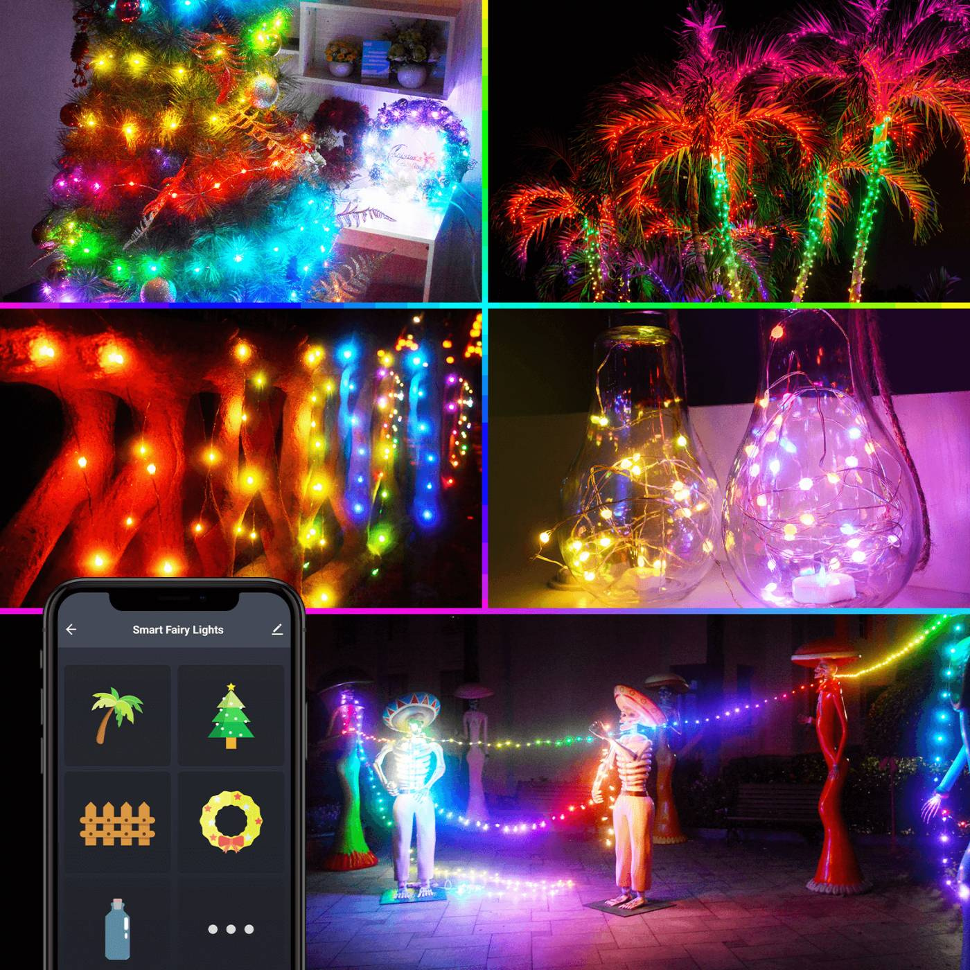 Smart julbelysning 10 m – appstyrd LED, inomhus och utomhus